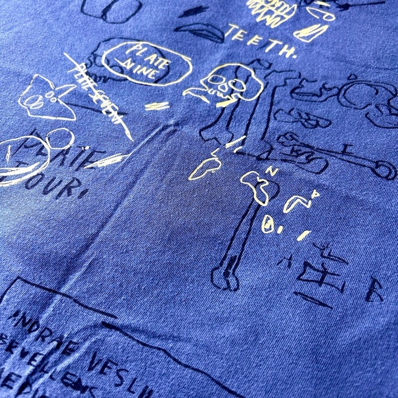 Uniqlo Blue Basquiat Graphic Tee - Picture 5 of 7